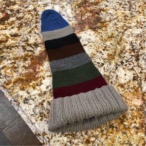 Handmade multicolor knit stocking cap